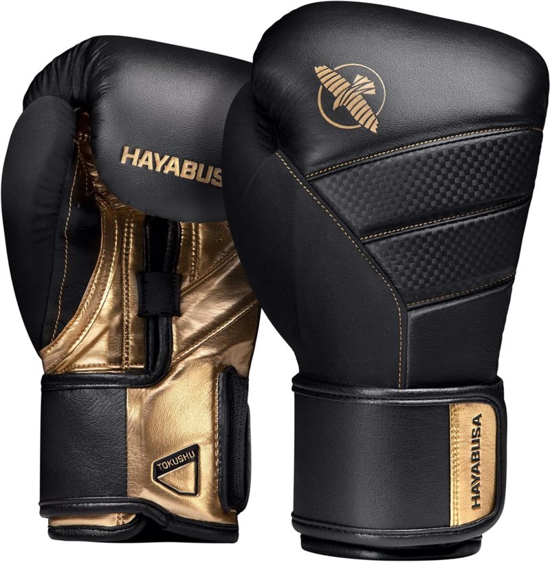 Hayabusa T3 Boxing Gloves -black/gold